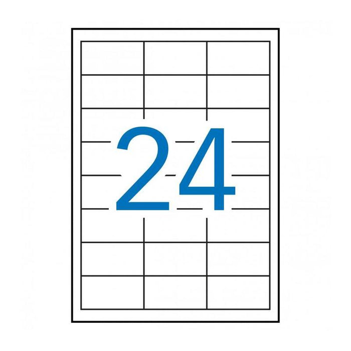 Apli Etiquetas Permanentes Blancas  64.6 X 33.8 Mm - 100 Hojas - Resistentes Intemperie