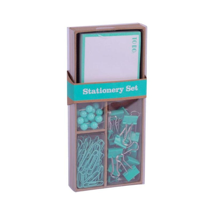 Apli Fluor Collection Set De Oficina - 25 Pins, 80 Clips De 28mm, 20 Pinzas Abatibles De 19mm Y Notas Adhesivas De 100 Hojas En Verde Fluor - Diseño Moderno Y Llamativo - Producto Reposicionable Para Expositor 17684