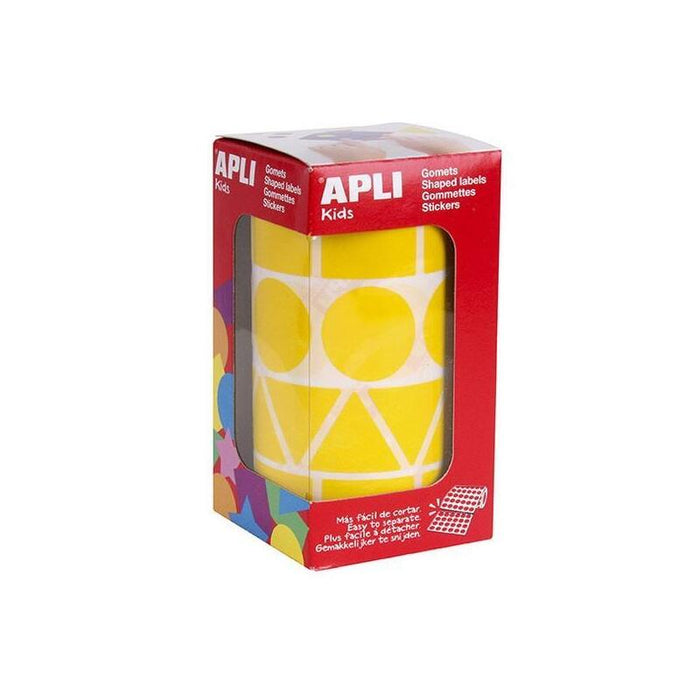 Apli Gomets Figuras Surtidas Rollo Amarillo Xl