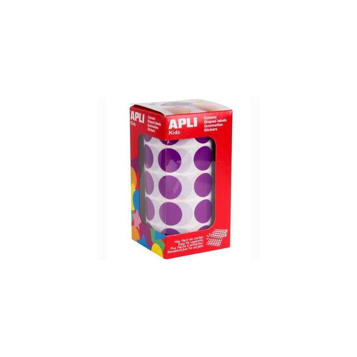 Apli Gomets Redondos 20mm Rollo Lila