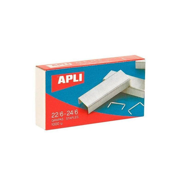 Apli Grapas 22/6 - 24/6 Galvanizadas -Caja De 1000 -10u-