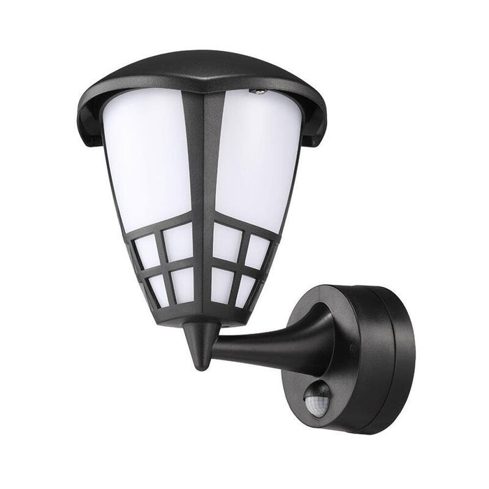 Aplique Led Con Sensor Crepuscular Y Movimiento 15 W 1200 Lm 4000 K Luz Día, Negro, 21,6 X 16 X 24,7 Mm