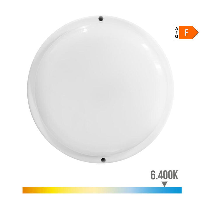 Aplique Redondo Led Con Sensor 18w 1820lm 6.400k Edm
