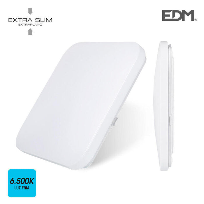Aplique Superficie Led Extraplano 12w 6500k 28x28x6,3cm Edm