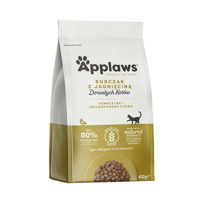Applaws Cat Dry Chicken With Extra Lamb 400g