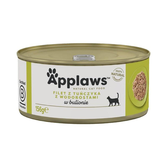 Applaws Cat Tin Tuna Fillet With Seaweed 156g