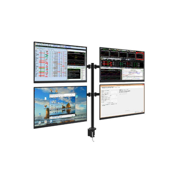 Approx Soporte Mesa Para 4 Monitores  Appsmf02 , 10-27'/25-68cm , Maximo 10kg , Vesa 75*75 / 100*100