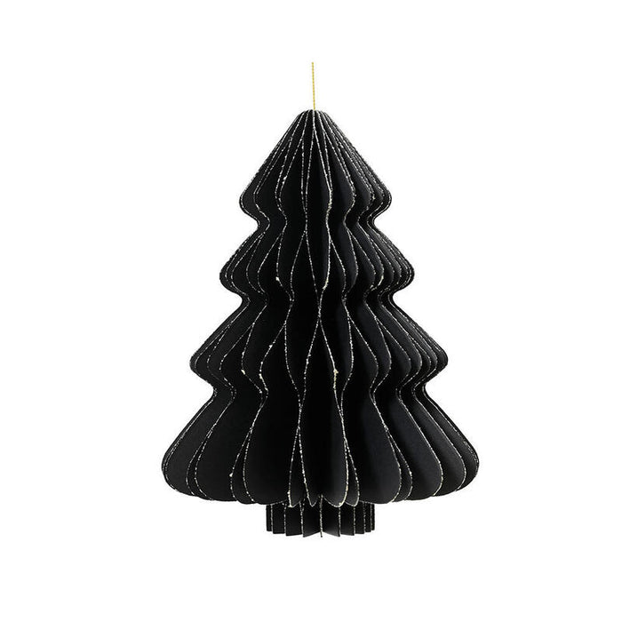 Árbol De Papel Negro Ø30 X 40 Cm