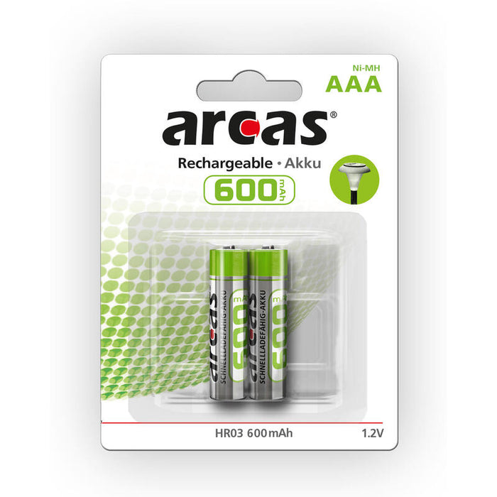 Arcas Ni-Mh R03 Micro Aaa 600ma Bp2