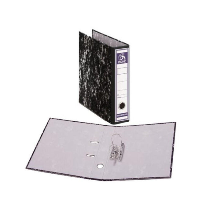 Archivador Dohe 09117 Unt - A4 · Lomo Ancho · Negro Jaspeado