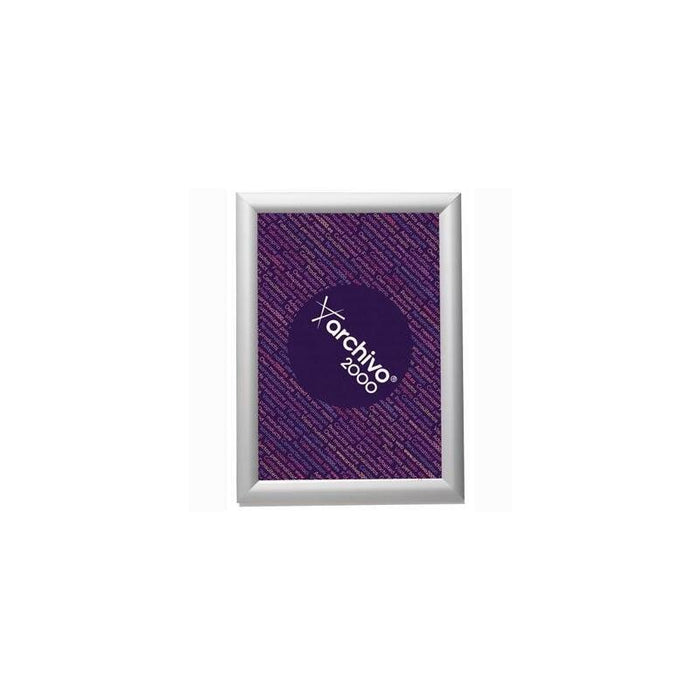 Archivo 2000 Expositor Mural Snap Frame Con Marco Montable Din A4 Vertical / Horizontal 10x240x330 Mm Plata