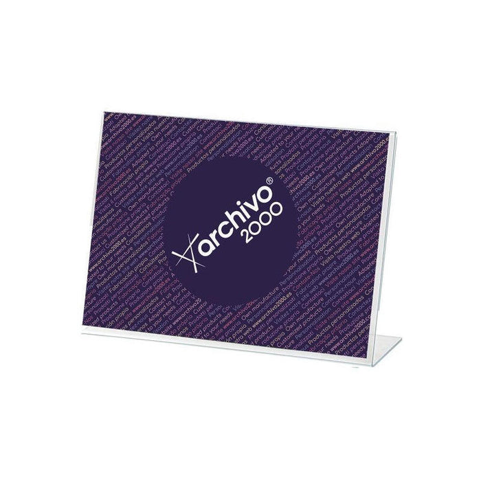 Archivo 2000 Expositor Sobremesa En Forma De L Din A4 Horizontal 65x300x215 Mm