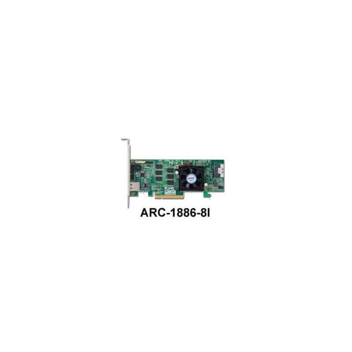Areca Raid Controller Arc-1886-8i 8-Port Tri Mode Pcie 4.0 X8 1x Sff 8654 Lp