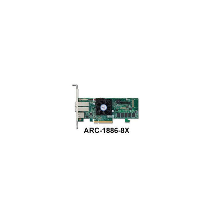 Areca Raid Controller Arc-1886-8x 8-Port Tri Mode Pcie 4.0 X8 2x Sff 8644 (Extern) Lp