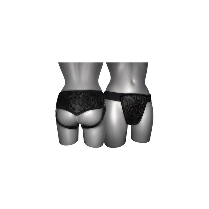 Arnés De Luxe Con Espalda Negro S - Xl