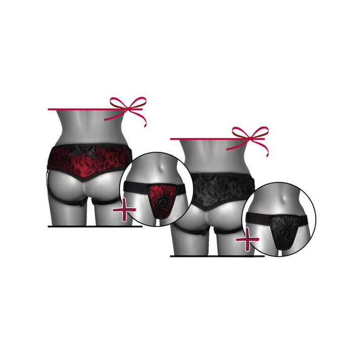 Arnés De Luxe Con Espalda Rojo S - Xl