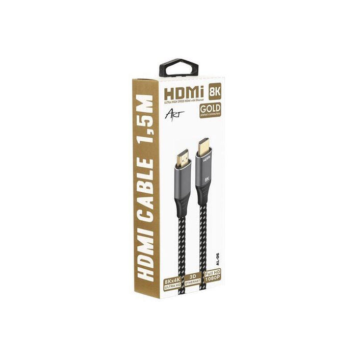 Art Cable Hdmi 8k 1.5m Hq Gold-Plated Al-06