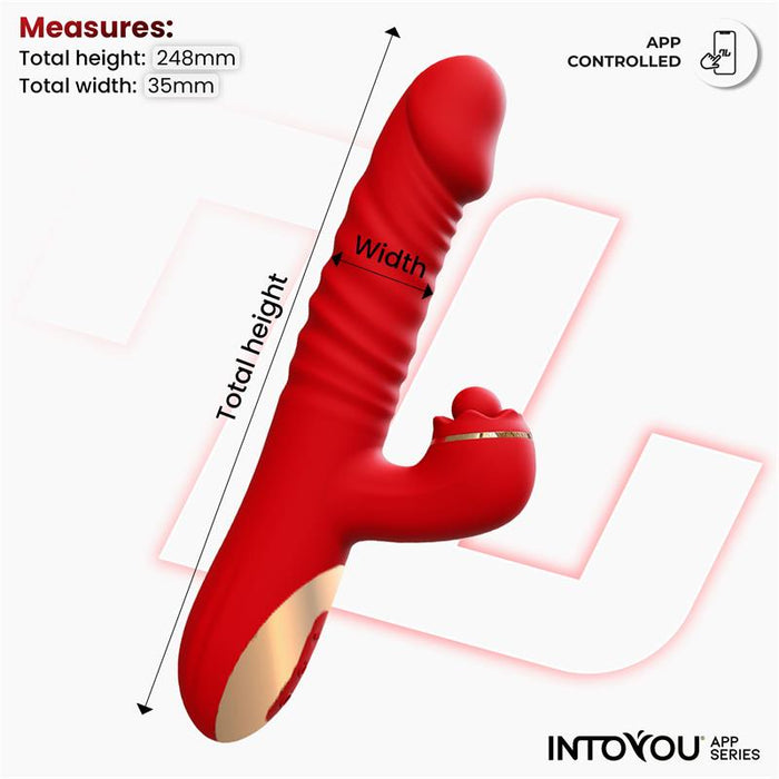 Vibrador  Ascen Con Thrusting Y Waving Y App Usb Magnético