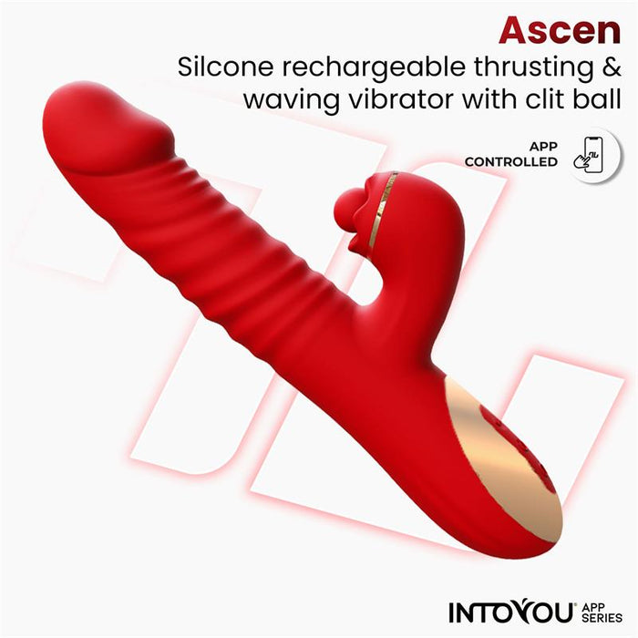 Vibrador  Ascen Con Thrusting Y Waving Y App Usb Magnético