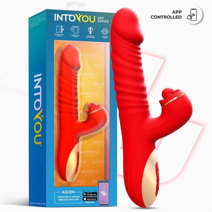 Vibrador  Ascen Con Thrusting Y Waving Y App Usb Magnético
