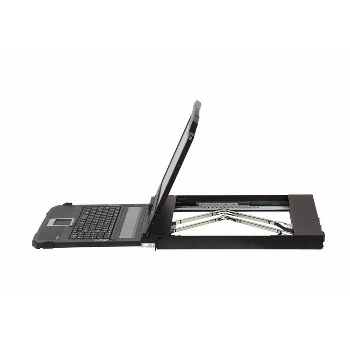 Aten Cl3800nw Kvm-Console 1u Ultra Short Depth Dual Rail Widescreen Fhd Lcd Console (Usb / Hdmi / Dvi / Vga), Diseño Alemán