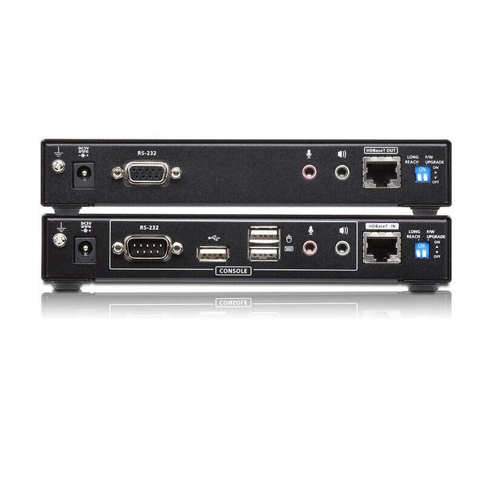 Aten Desktop Kvm Usb 2.0 Dvi Dual View Hdbase T2.0 Kvm Exten Aten Ce624, Transmisor Y Receptor, Inalámbrico, 150 M, Cat5e,Cat6,Cat6a, Teclas De Acceso Rápido, Botones, Negro