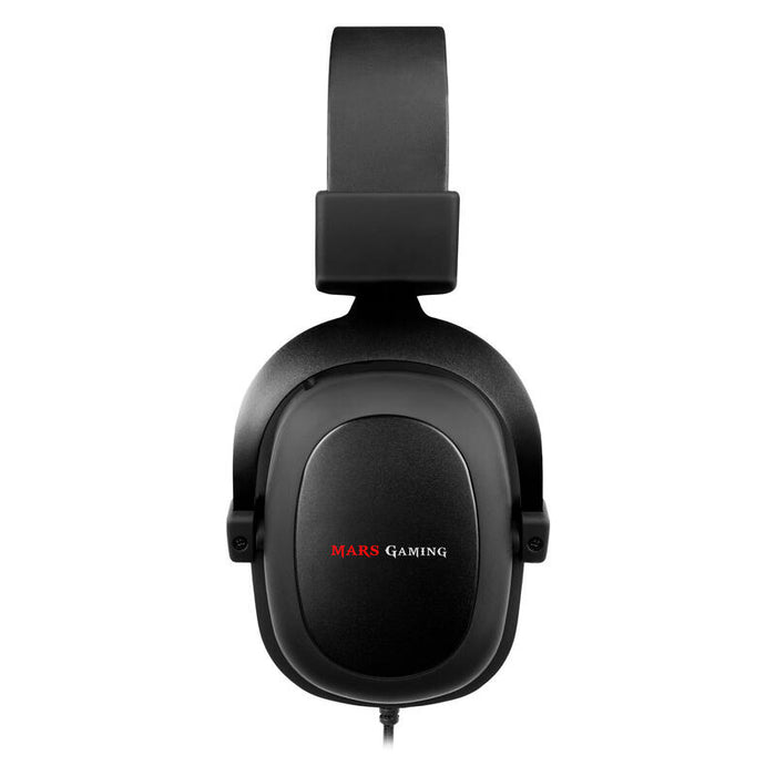 Auricular Con Micrófono Mars Gaming Mh5 Sonido Posicional 7.1 Dsp Drivers 53mm Software De Control Jack 3.5mm + Usb
