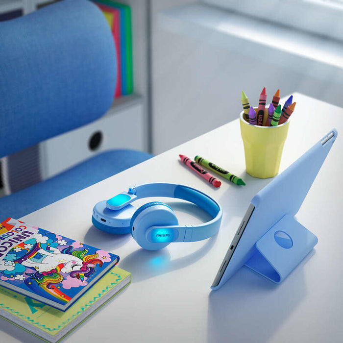Auricular Philips Diadema Tak4206 Para Niños Azul Inalambrico