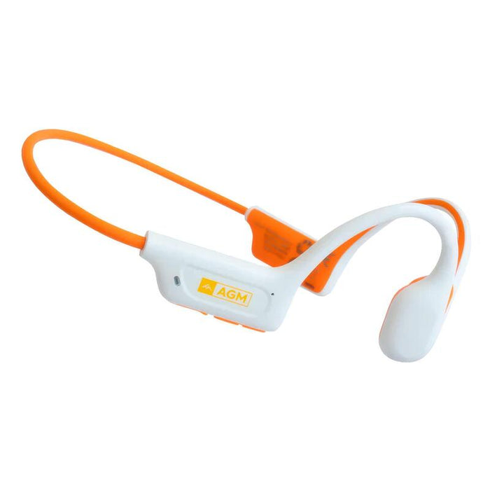 Auriculares Agm Motion Buds Blanco + Naranja De Conducción Ósea Inalámbricos