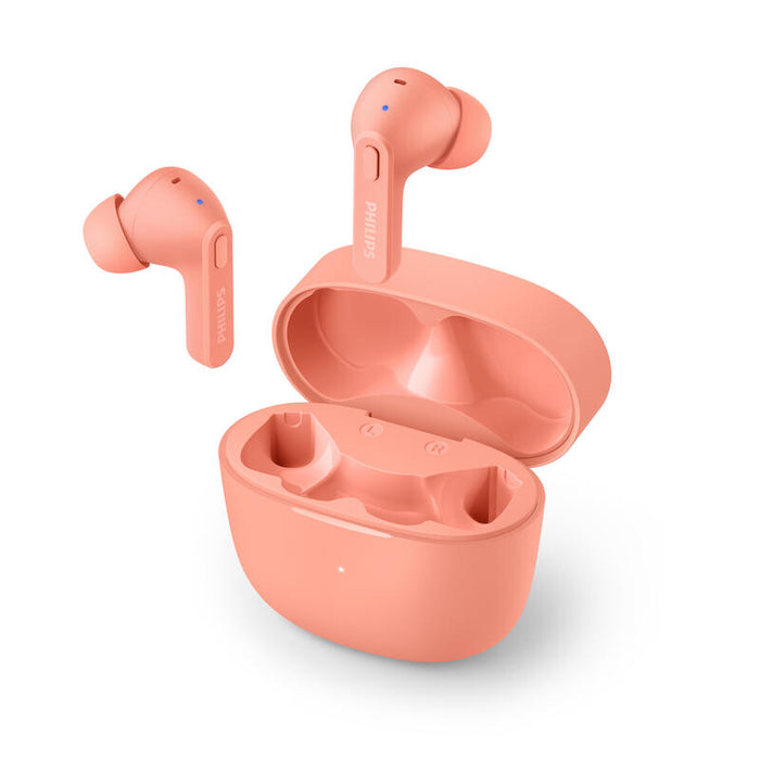 Auriculares Bluetooth Philips Tat2206pk/00 Pink Ipx4 Estuche De Carga