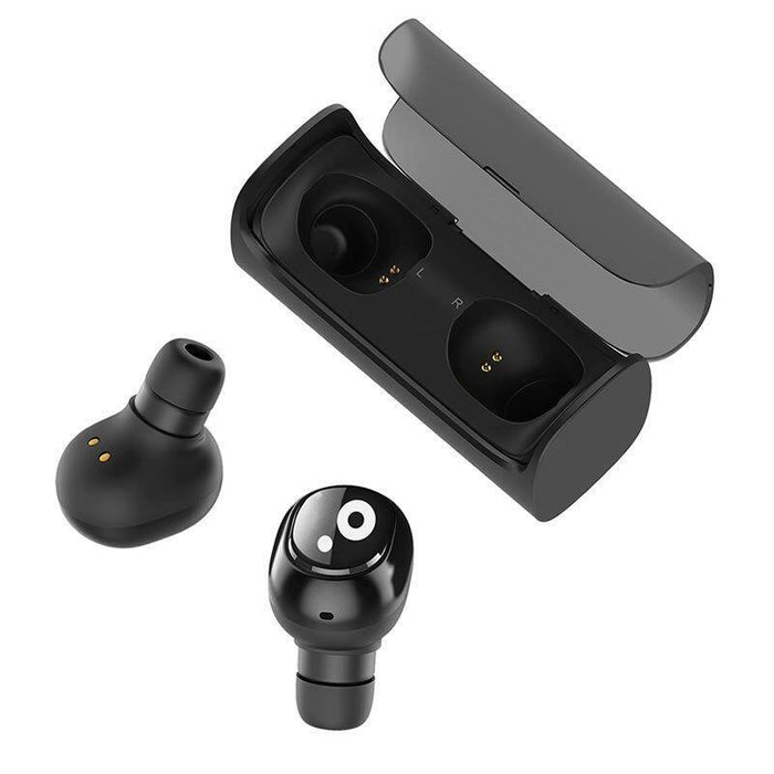 Auriculares Bluetooth Sunstech Wavepods Black Bt 5.0 Estuche De Carga 220mah Función Manos Libres