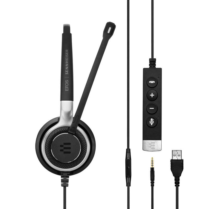 Auriculares Epos  Sennheiser Impact Sc 635 Usb Diadema Conector De 3,5 Mm Usb Tipo A Negro, Plata