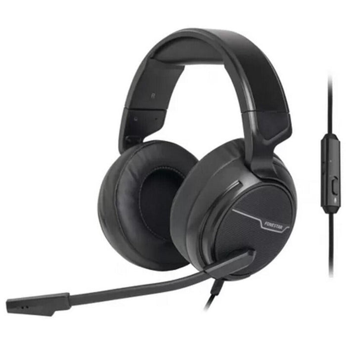 Auriculares Gaming Con Micrófono Fonestar Win Jack 3.5 Negros