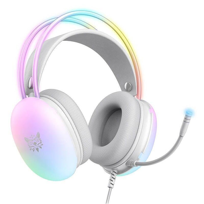 Auriculares Gaming  Onikuma X25 Rgb Blanco