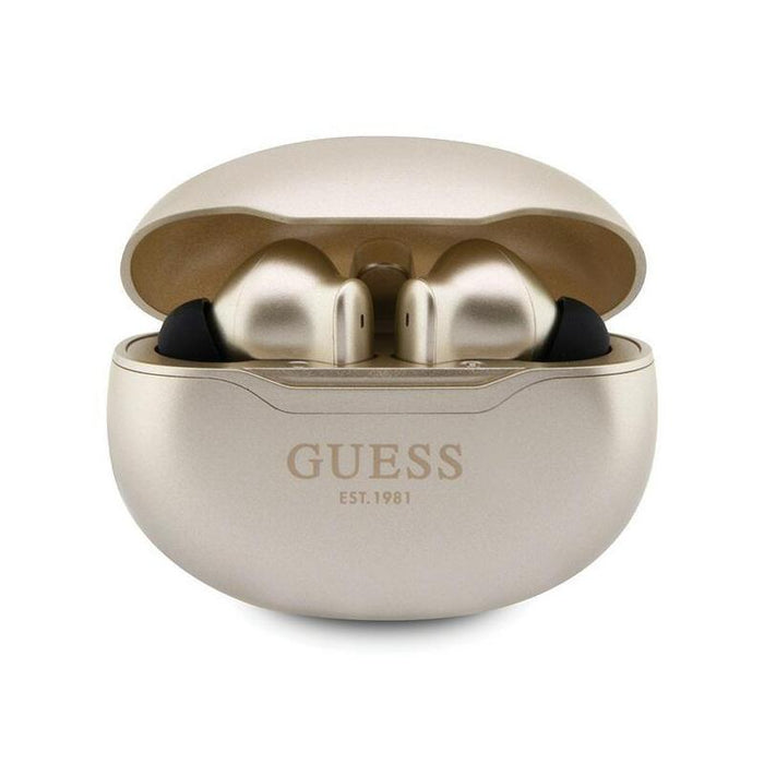 Auriculares Guess Gutwst50ed Tws Bluetooth + Estación De Acoplamiento Gold Gold Classic Est