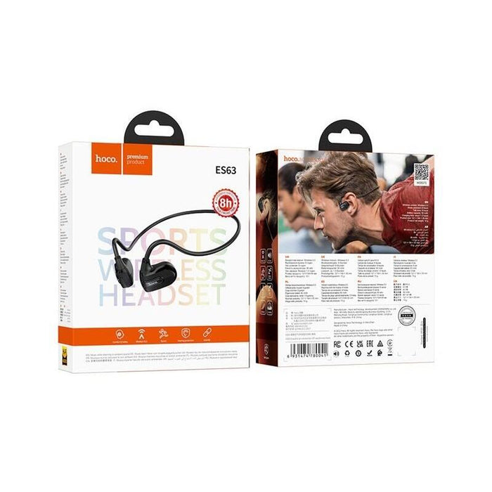 Auriculares Hoco Es63 Graceful Inalámbricos Air-Conduction Conectividad/Música Bluetooth Negro