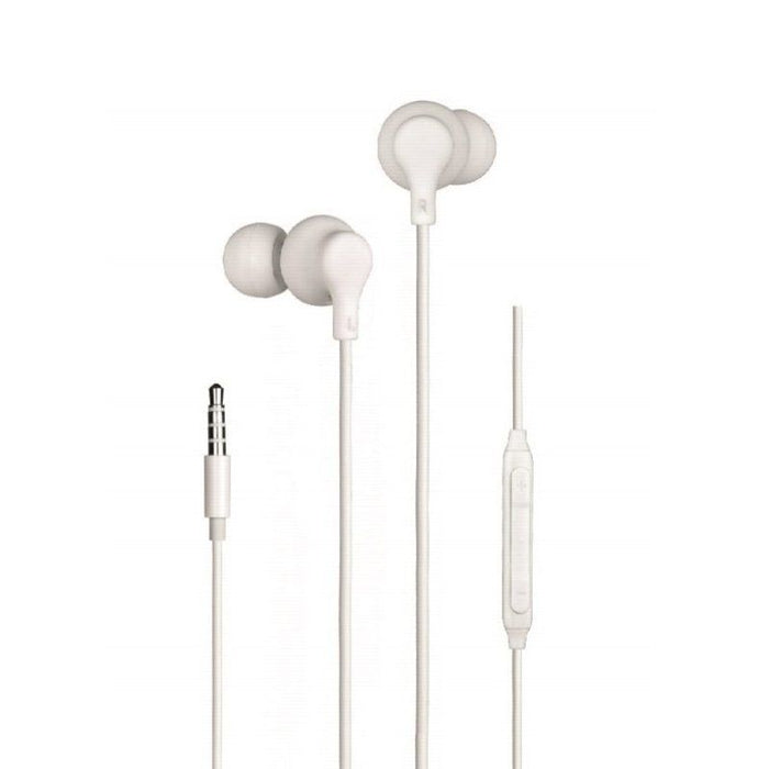 Auriculares Intrauditivos Daewoo Dw2014 Con Micrófono Jack 3.5 Blancos