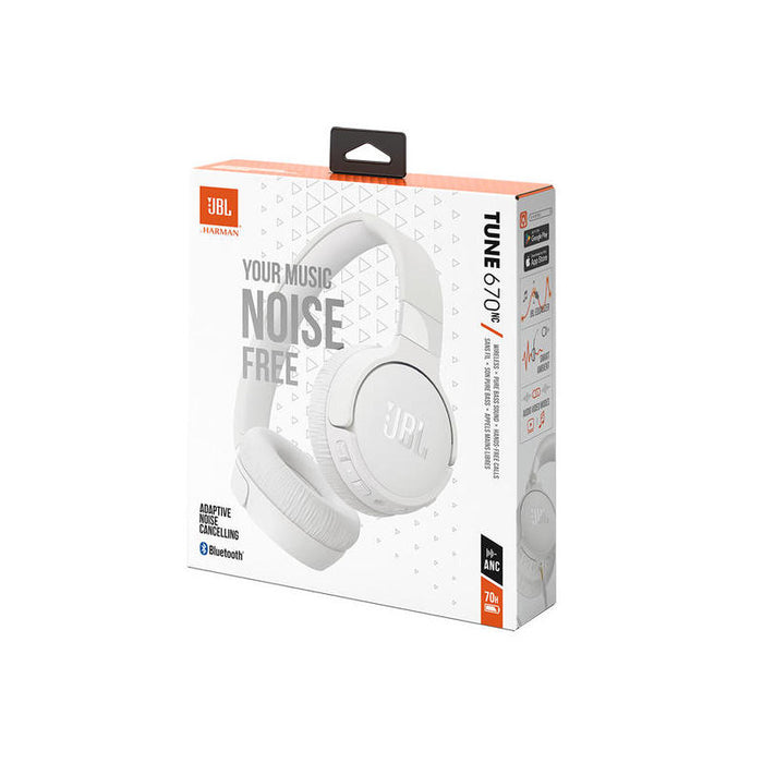 Auriculares  Jbl Tune 670nc Blanco  Bluetooth
