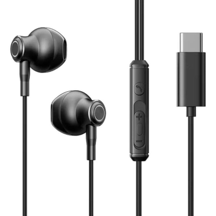 Auriculares Joyroom Jr-Ec07 Usb Tipo C Negro Con Cable
