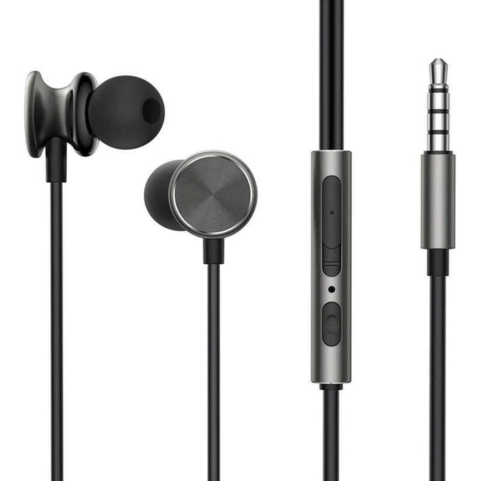 Auriculares Joyroom Jr-Ew03 Jack 3.5mm Gris Oscuro Con Cable