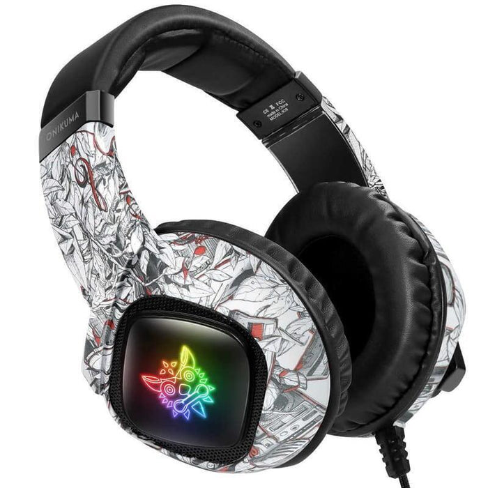 Auriculares  Onikuma K19 Blanco Camuflaje Gaming