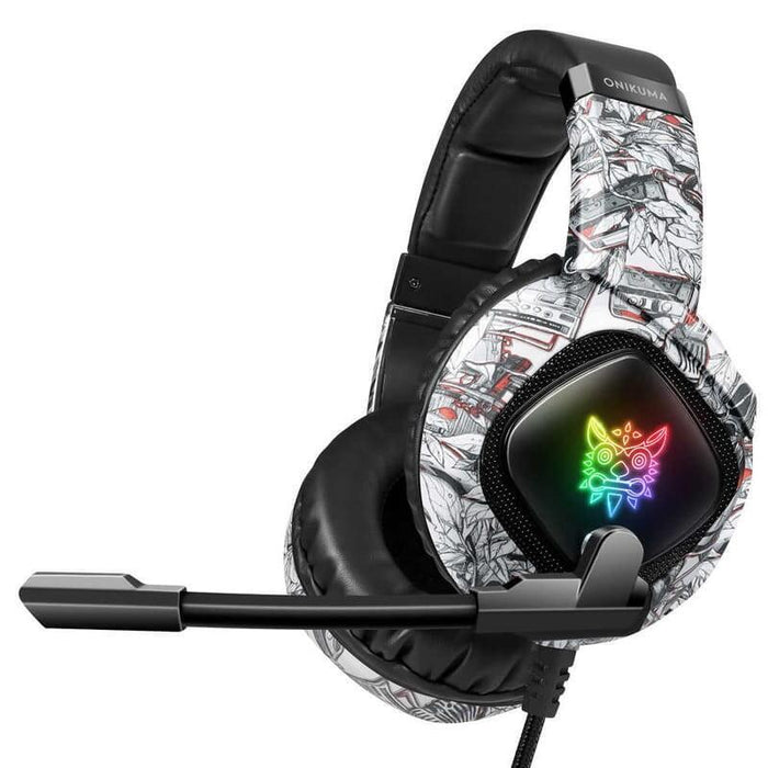 Auriculares  Onikuma K19 Blanco Camuflaje Gaming
