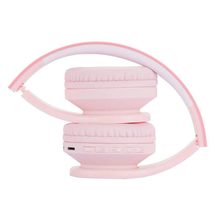 Auriculares  Powerlocus P1 Kids Rosa  Inalámbricos Para Niños