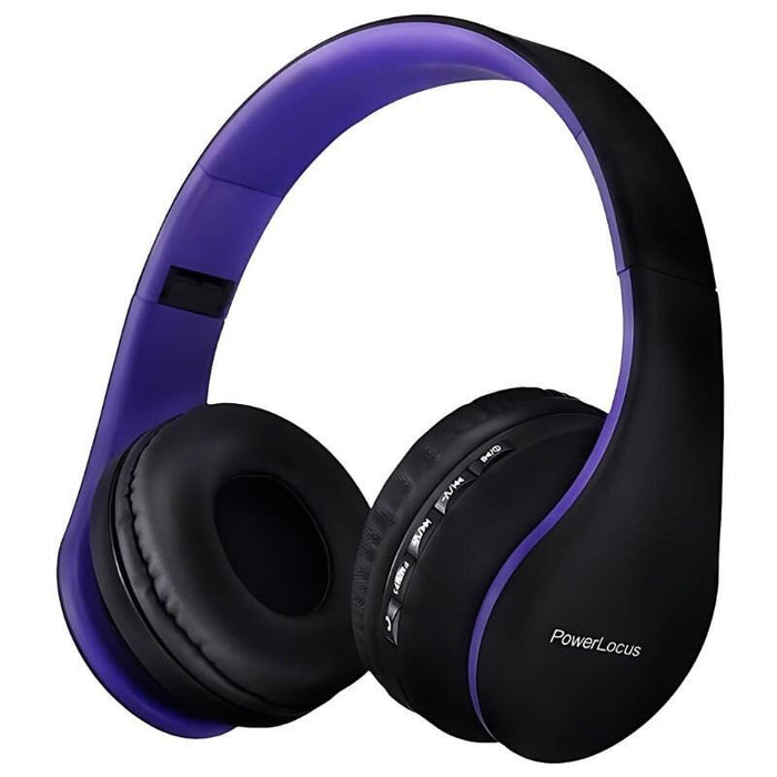 Auriculares  Powerlocus P1 Negro/Púrpura  Bluetooth