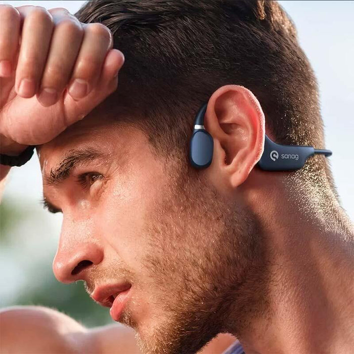 Auriculares Sanag A5x Negro De Conducción Ósea Y Bluetooth