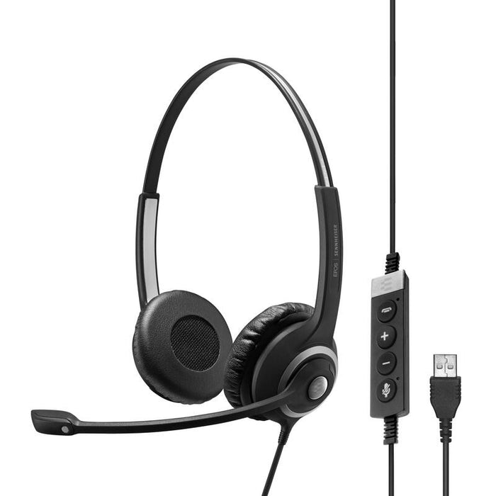 Auriculares Sennheiser Impact Sc 260 Usb Ms Ii, Biauriculares