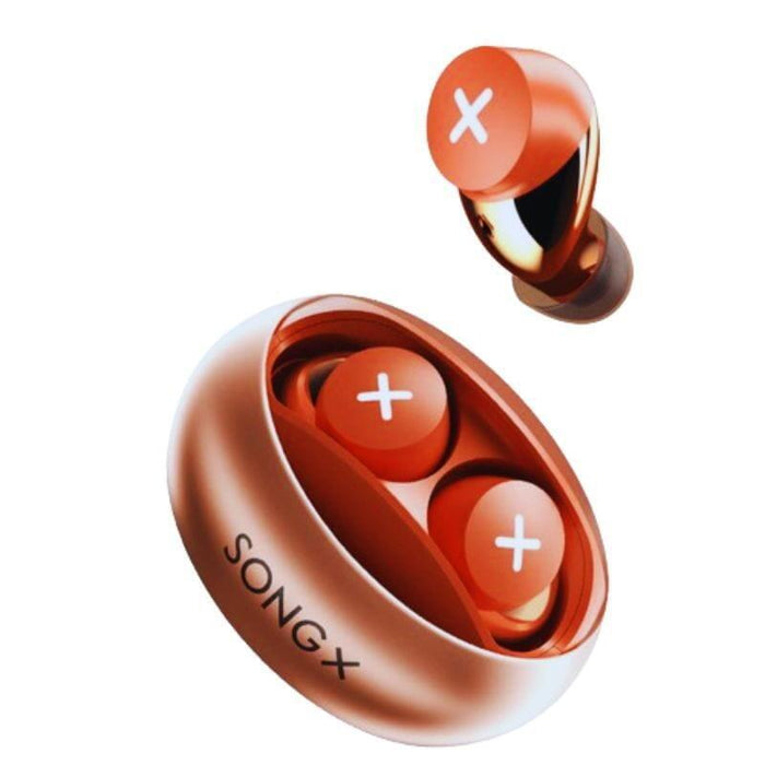 Auriculares  Songx S06 Tws Naranja Bluetooth