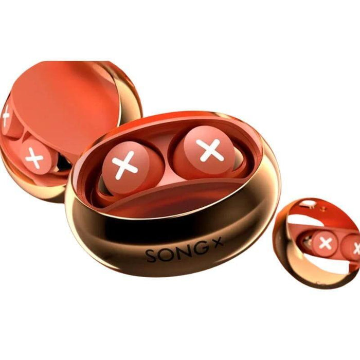Auriculares  Songx S06 Tws Naranja Bluetooth
