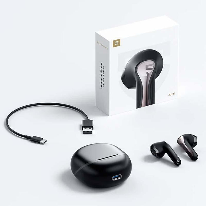 Auriculares  Soundpeats Air5 Negro Bluetooth