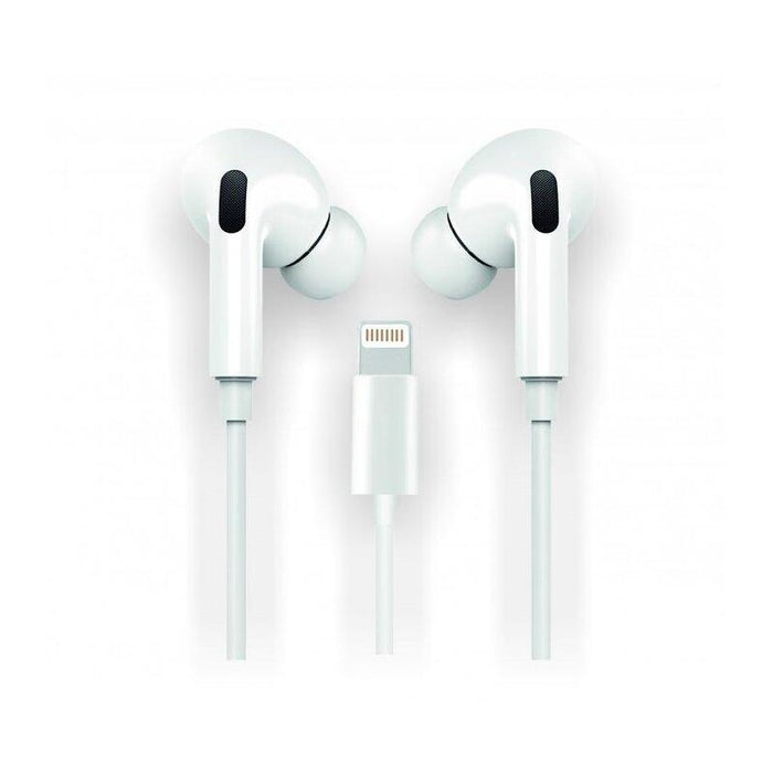 Auriculares Tech One Tech Eartech Hop Tec1202 Con Micrófono Lightning Blancos